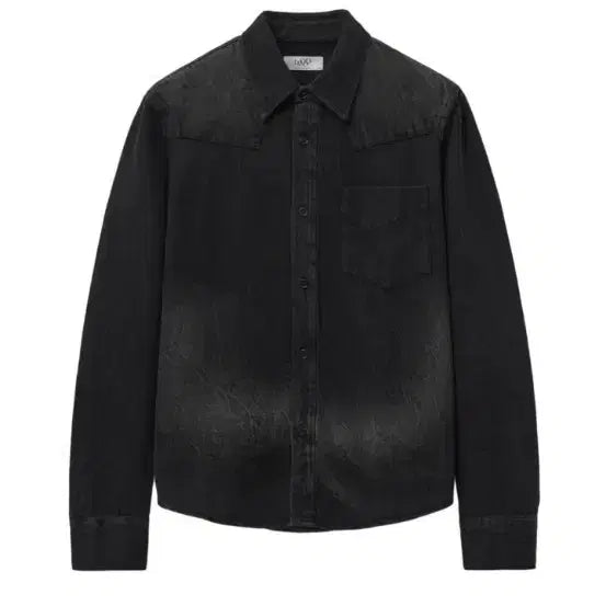 [BUNJANG] Elmood Fog Denim Shirt Black / 46, 새상품급) 엘무드 포그 데님 셔츠