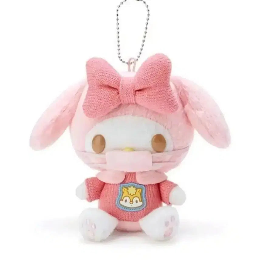 [BUNJANG] My Melody Cold Prevention Plush Doll / 감기대책 마이멜로디인형, 마스크 마이멜로디, 감기 마이멜로디