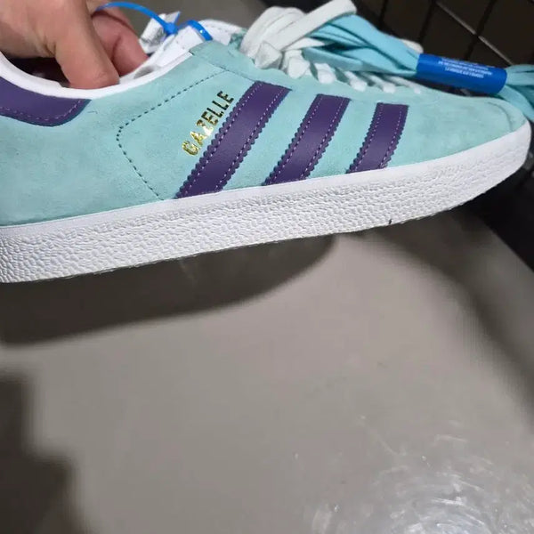 [BUNJANG] Adidas Gazelle Suede Mint Purple 265 / 아디다스 가젤 스웨이드 민트 265 퍼플(새상품)