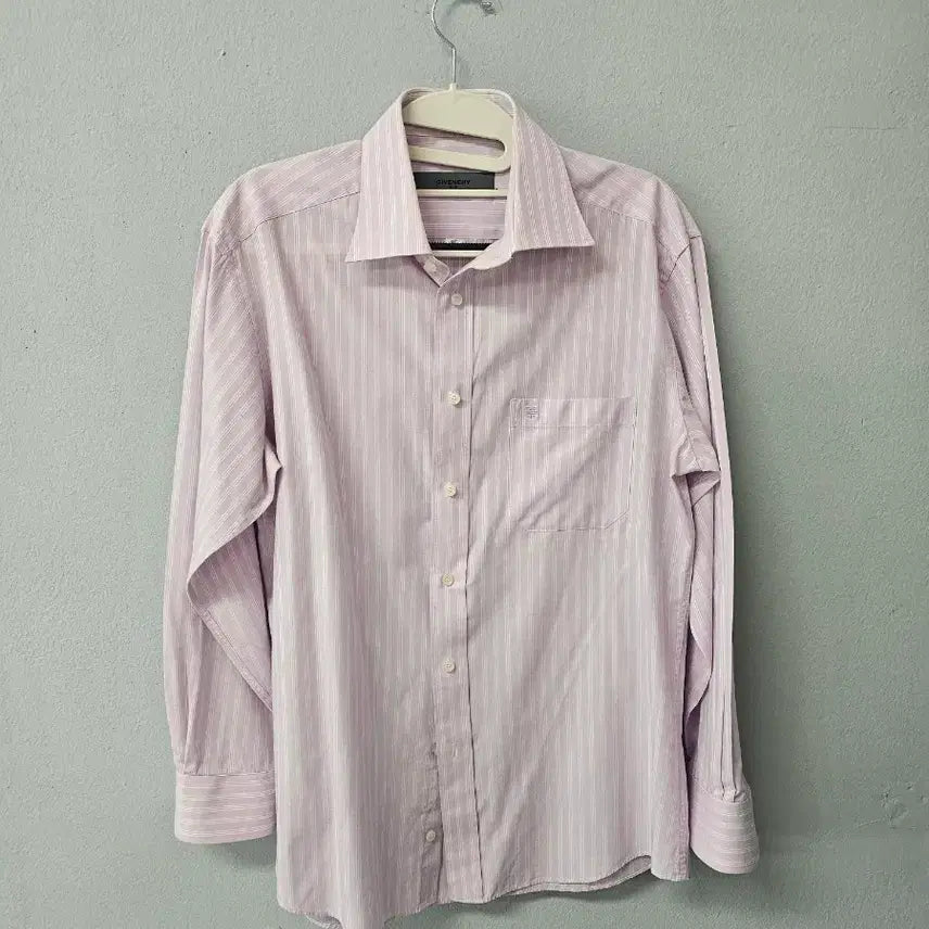[BUNJANG] Givenchy Striped Shirt Pink / 지방시 스트라이프 셔츠 연핑크