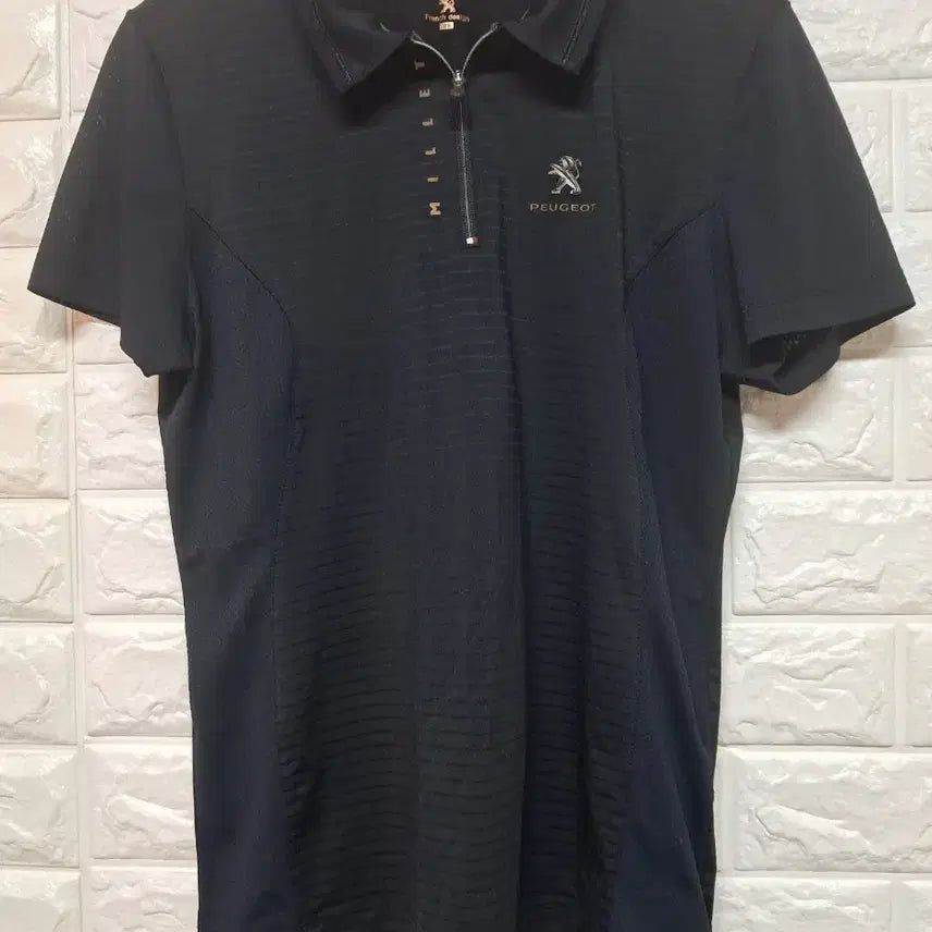 [BUNJANG] Millet Peugeot Half-Zip Functional T-Shirt Black / 밀레 푸조 반집업 기능성 티셔츠 95 블랙