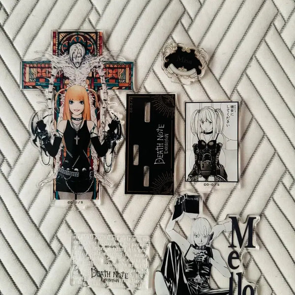 [BUNJANG] Death Note Amane Misa & Mello Acrylic Stand Set / 데스노트 원화전 아마네 미사 + 멜로 아크릴 스탠드