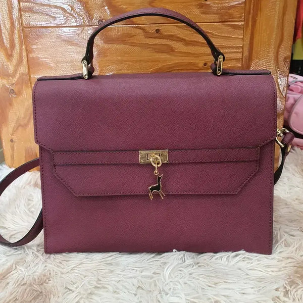 [BUNJANG] Women's Marsala Color Tote Bag/Shoulder Bag / 마르살라 컬러 여성 토트백/숄더백
