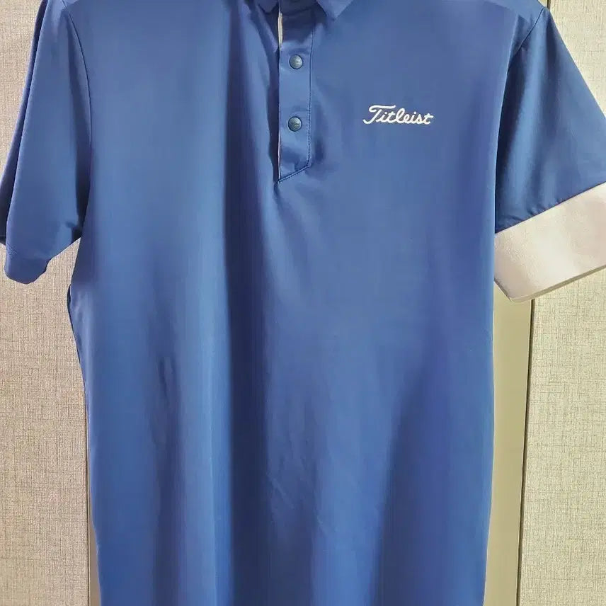 [BUNJANG] Titleist Men's Polo Shirt M95 Blue / 타이틀리스트(정품) 남성 카라티M95(정품)
