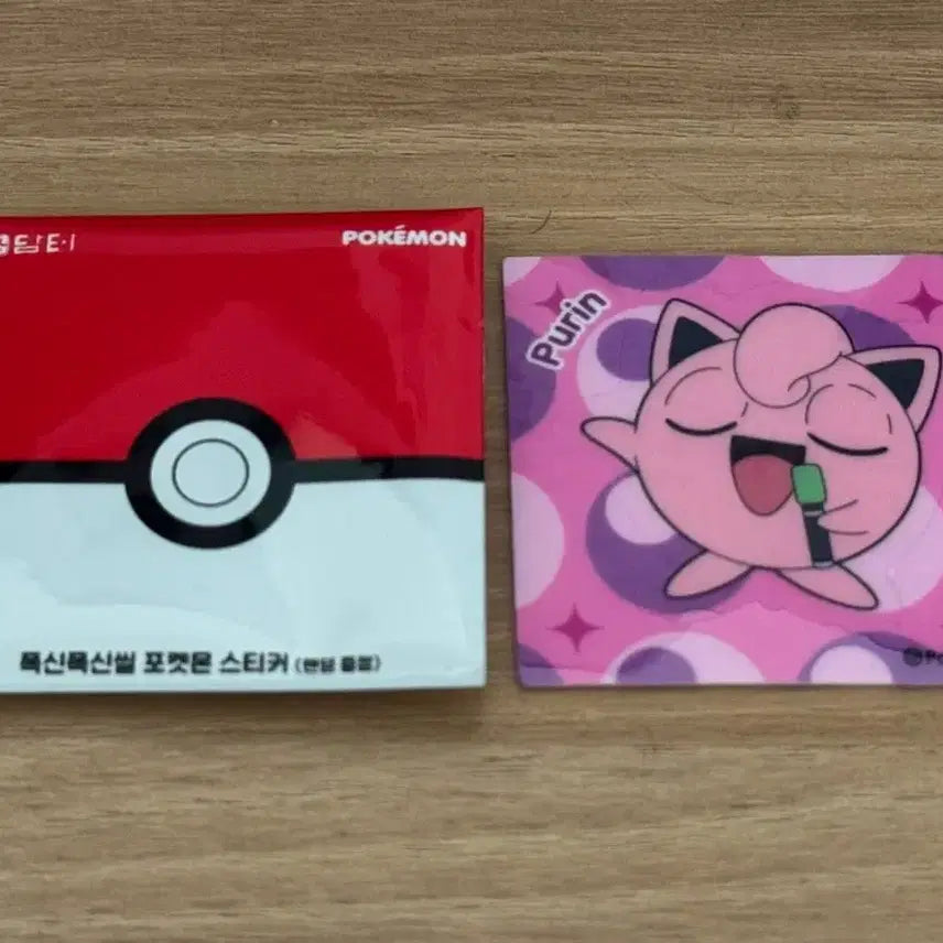 [BUNJANG] Damter Pokémon Fluffy Tti-bu-tti Seal Purin / 담터 포켓몬스터 푹신띠부띠부씰 푸린