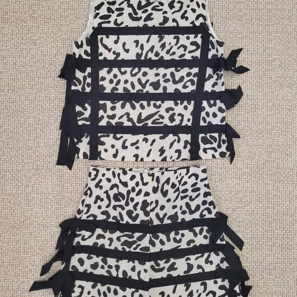 [BUNJANG] GOEN.J Leopard Pattern Setup S (Top/Bottom) / GOEN.J 레오파드 패턴 셋업S(상의/하의)