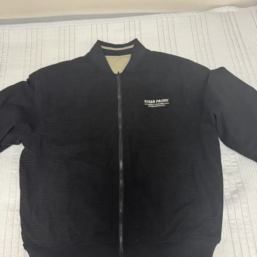 [BUNJANG] Vintage Reversible Black Jacket with Back Graphic / 빈티지 자켓