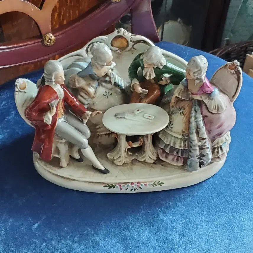 [BUNJANG] Dresden Old Figurine - Card Players / 드레스덴 올드 피겨린