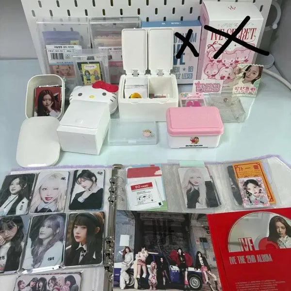 [BUNJANG] IVE Photocard & Storage Bundle / 포장계 포카,통들
