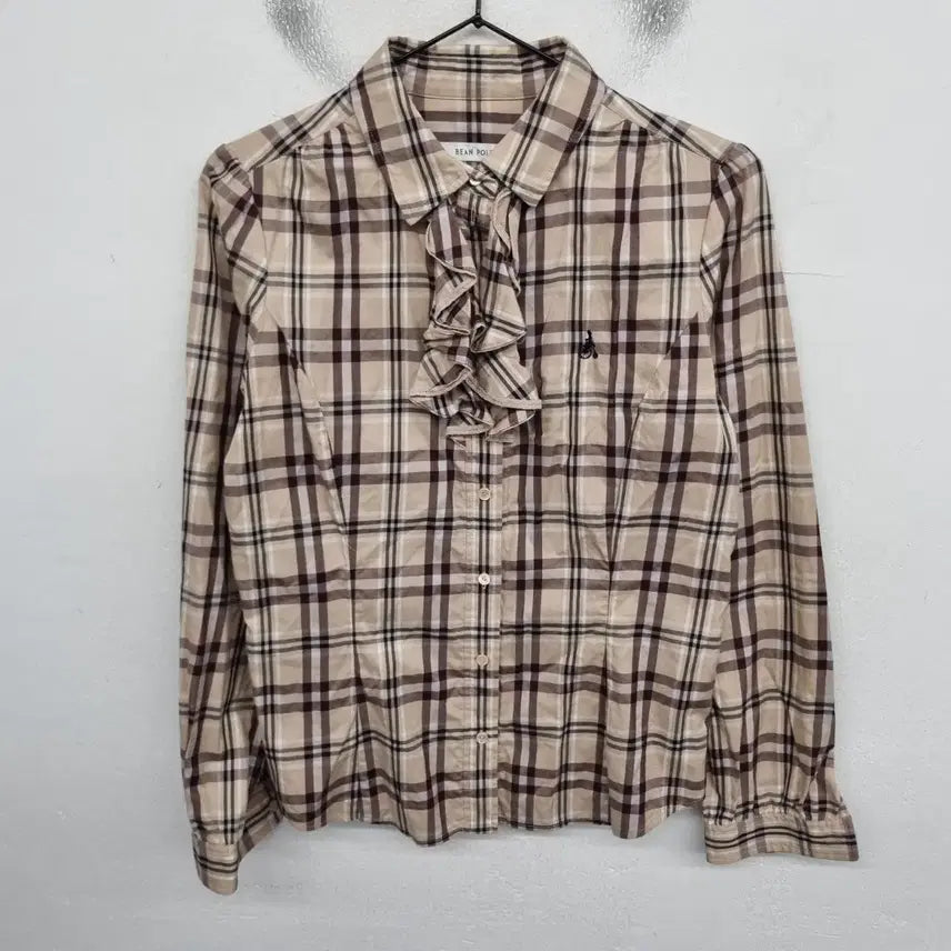 [BUNJANG] Beanpole Check Shirt Women's Size 55 / [여성55 size] 빈폴 체크 셔츠