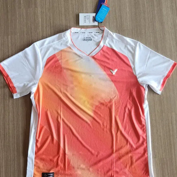 [BUNJANG] Victor Badminton T-Shirt Size 110 (Customizable Initials) / 빅터 배드민턴티셔츠 size110탁구 배구 테니스 이니셜 있음