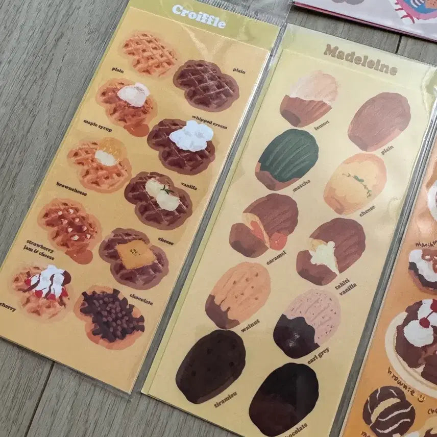 [BUNJANG] Bread Bakery Food Seal Sticker Pack / 빵 브레드 음식 베이커리 씰 스티커