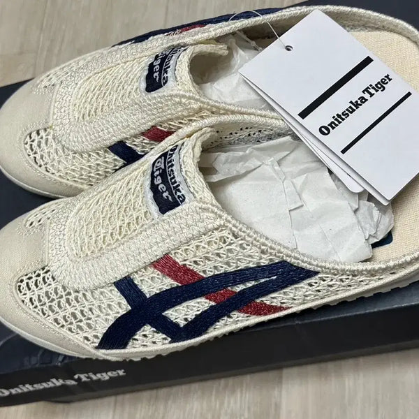 [BUNJANG] Onitsuka Tiger Mexico 66 Mule Cream/Navy/Red / 오니츠카타이거 멕시코 66 뮬 크림/네이비/레드 (새상품)