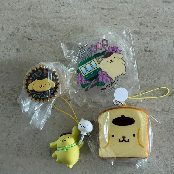 [BUNJANG] Pompompurin Gachapon Set / 폼폼푸린 가챠 4개