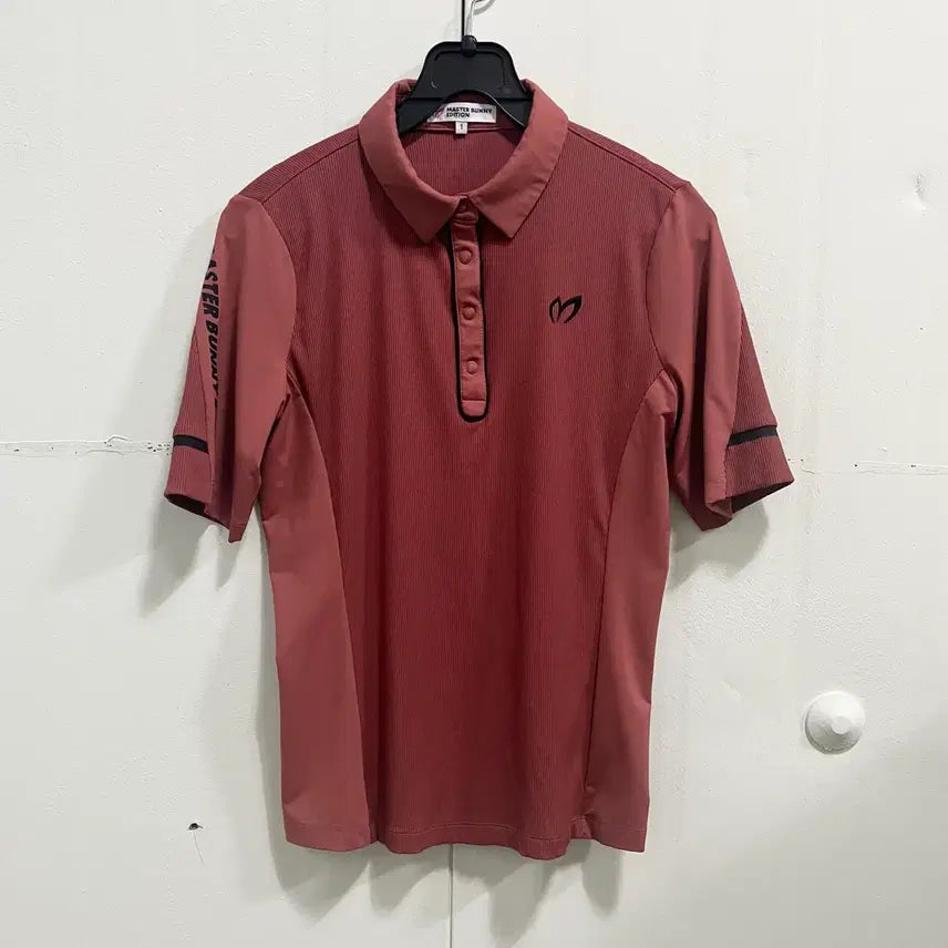 [BUNJANG] Master Bunny Edition Burgundy Golf Polo Shirt Size 1 / 마스터바니 에디션 버건디 컬러 골프 폴로 셔츠 1