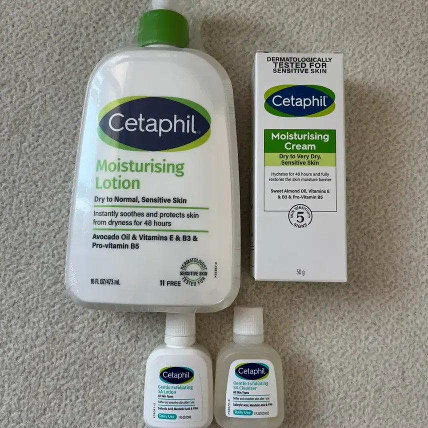 [BUNJANG] Cetaphil Moisturizing Lotion 473ml, Cream 50g, and Mini 2-Piece Set / 세타필 로션473+크림+50+미니2종