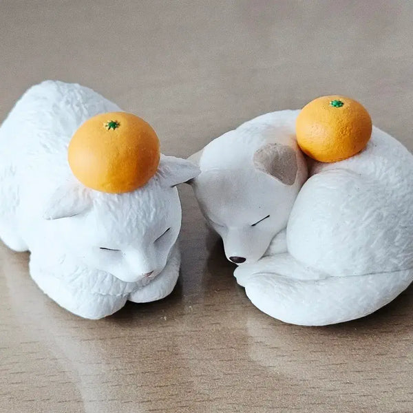 [BUNJANG] Mochinimal Orange Cat & Dog Gacha Bundle Set / 모찌니멀 귤 고양이 강아지 가챠 일괄