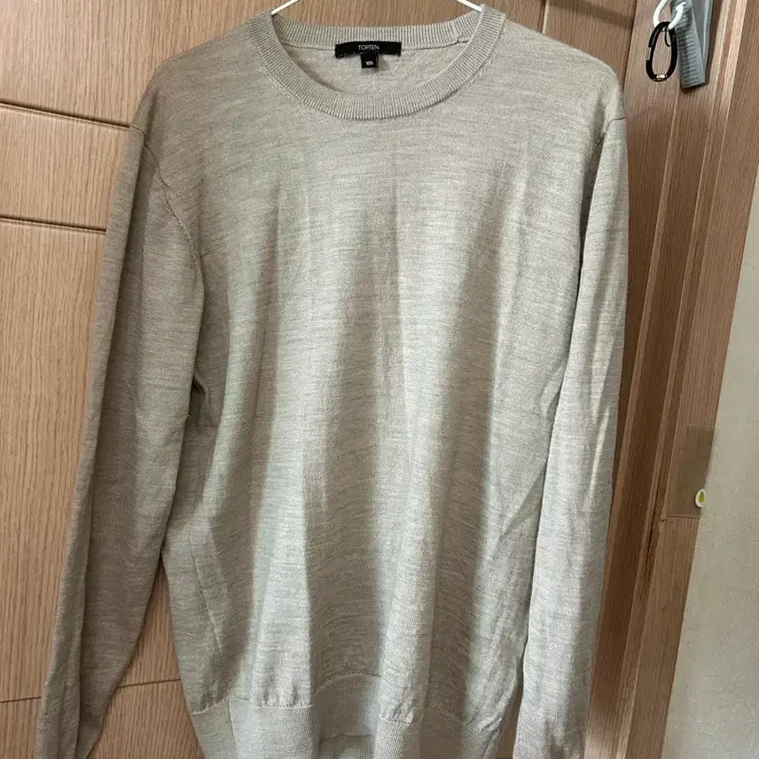 [BUNJANG] TOPTEN Round Neck Knit Beige 105 / 탑텐 라운드넥 니트 베이지 105