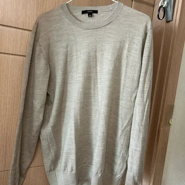 [BUNJANG] TOPTEN Round Neck Knit Beige 105 / 탑텐 라운드넥 니트 베이지 105