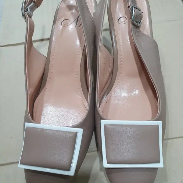 [BUNJANG] Namu Hana Square Buckle Slingback Shoes (240) / 나무하나 스퀘어버클 슬링백 240