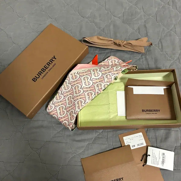 [BUNJANG] Burberry Pattern Scarf Pink / 버버리 패턴 스카프 핑크