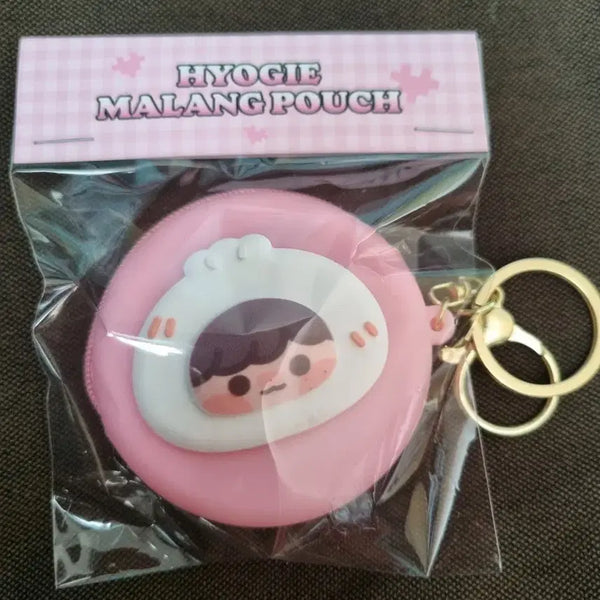 [BUNJANG] NCT Haechan Plush Coin Pouch Pink / NCT 해찬 말랑 코인 파우치