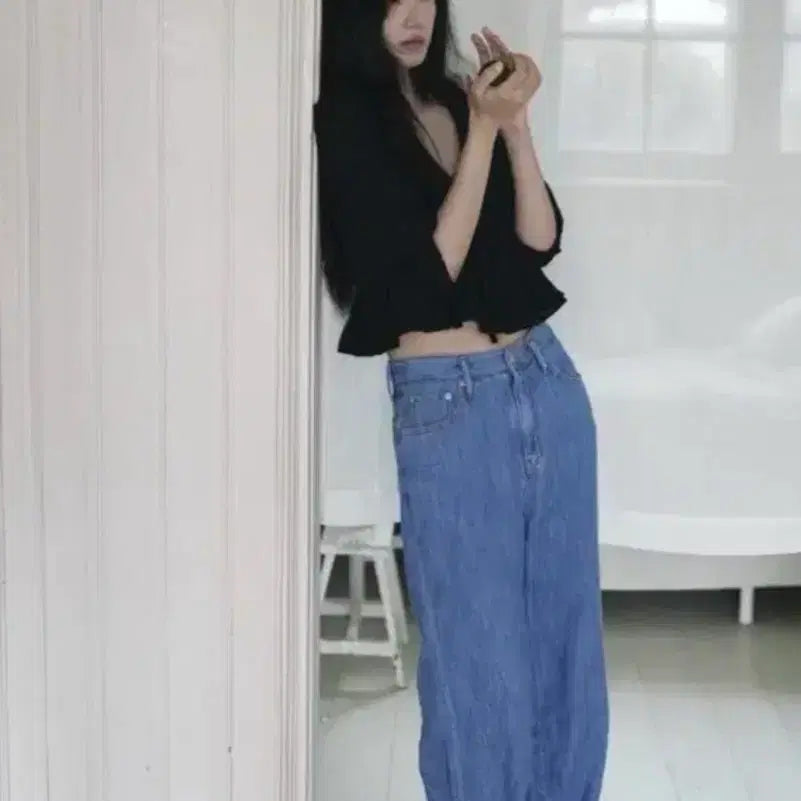 [BUNJANG] YOONSEUL de vie Blouse Size 1 / YOONSEUL 윤슬샵 de vie blouse 블라우스 사이즈1