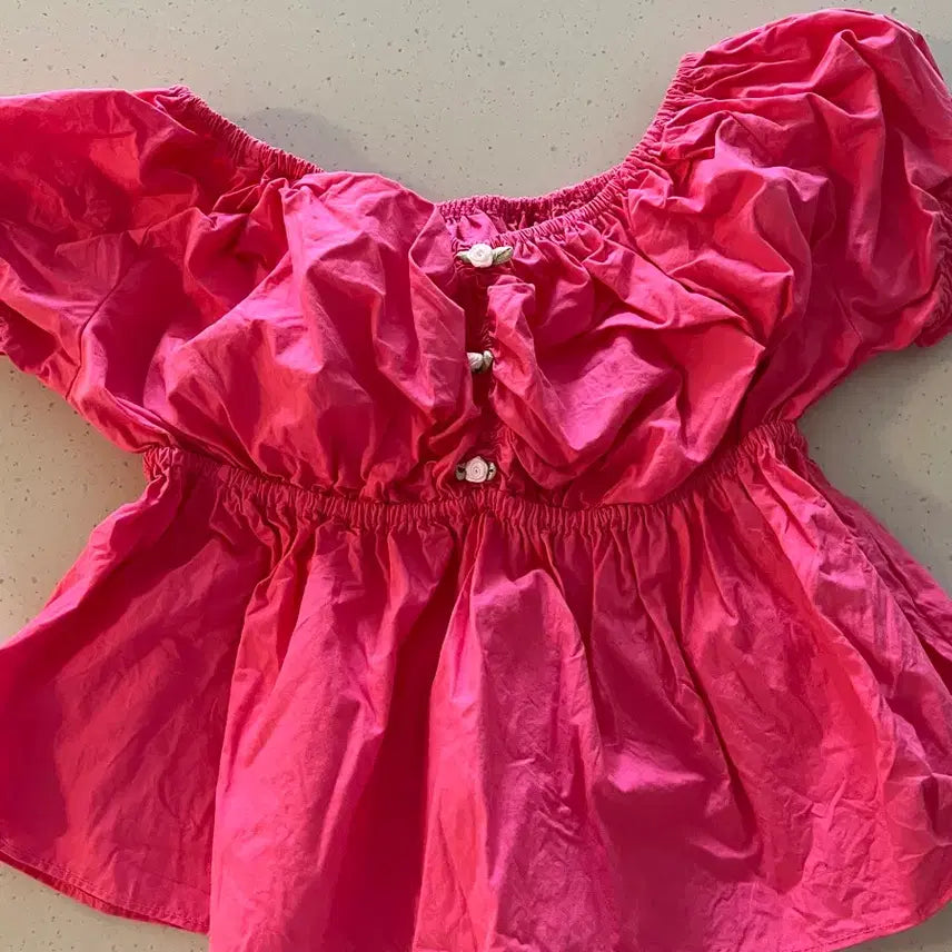 [BUNJANG] Lulu Seoul Pink Blouse / 루루서울 블라우스 핑크