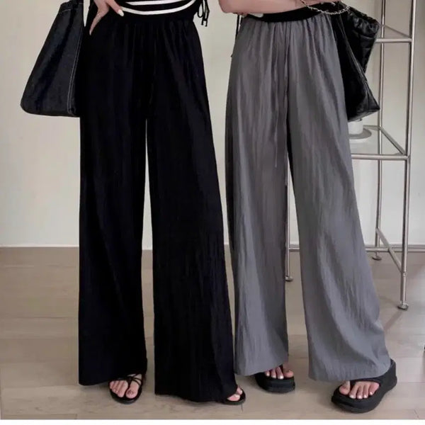 [BUNJANG] Women's Loose Fit Summer Banding Pants / 여성 루즈핏 여름 밴딩 팬츠