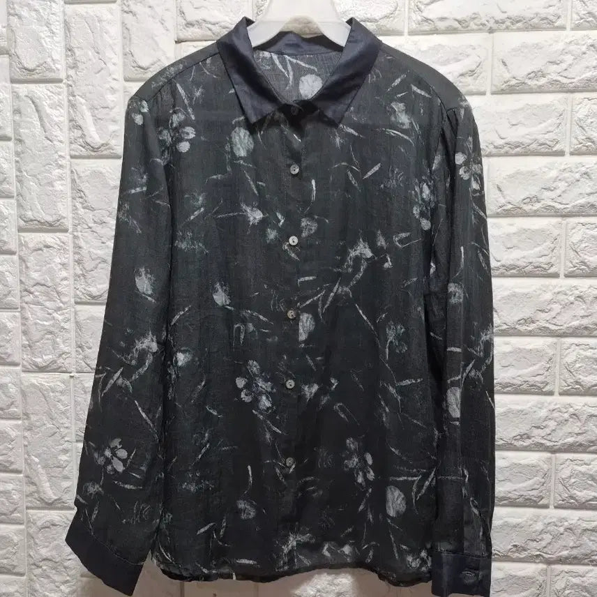 [BUNJANG] MORADO 100% Linen Flower Pattern Shirt / 모라도 MORADO 플라워 패턴 린넨100셔츠