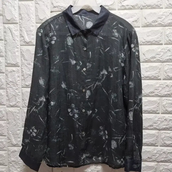 [BUNJANG] MORADO 100% Linen Flower Pattern Shirt / 모라도 MORADO 플라워 패턴 린넨100셔츠