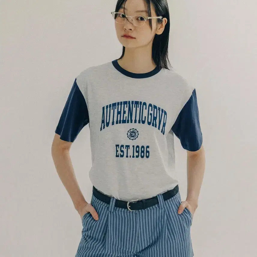 [BUNJANG] Grovestore Authentic HS T-Shirt Navy / (새상품) 그로브스토어 반팔 티셔츠 AUTHENTIC HS T-SHIRT