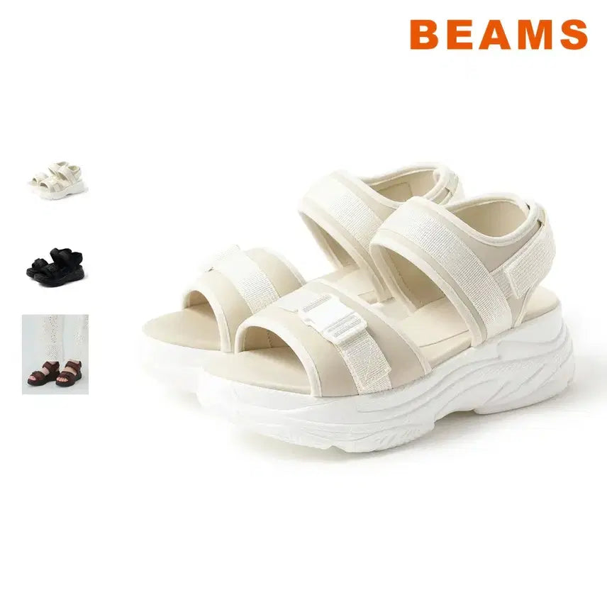[BUNJANG] BEAMS HEART Nylon Polyurethane Strap Casual Sneakers Sandals / 빔즈 하트 스니커즈 샌들 26SS