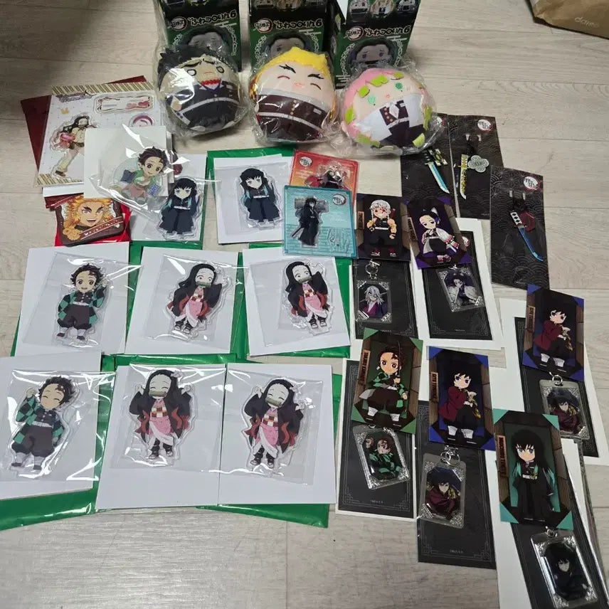 [BUNJANG] Demon Slayer Ufotable Connecting Acrylic Charm Set / 귀멸의 칼날 CGV 키링 일륜도 유포테이블 연결 아크릴 팝마트