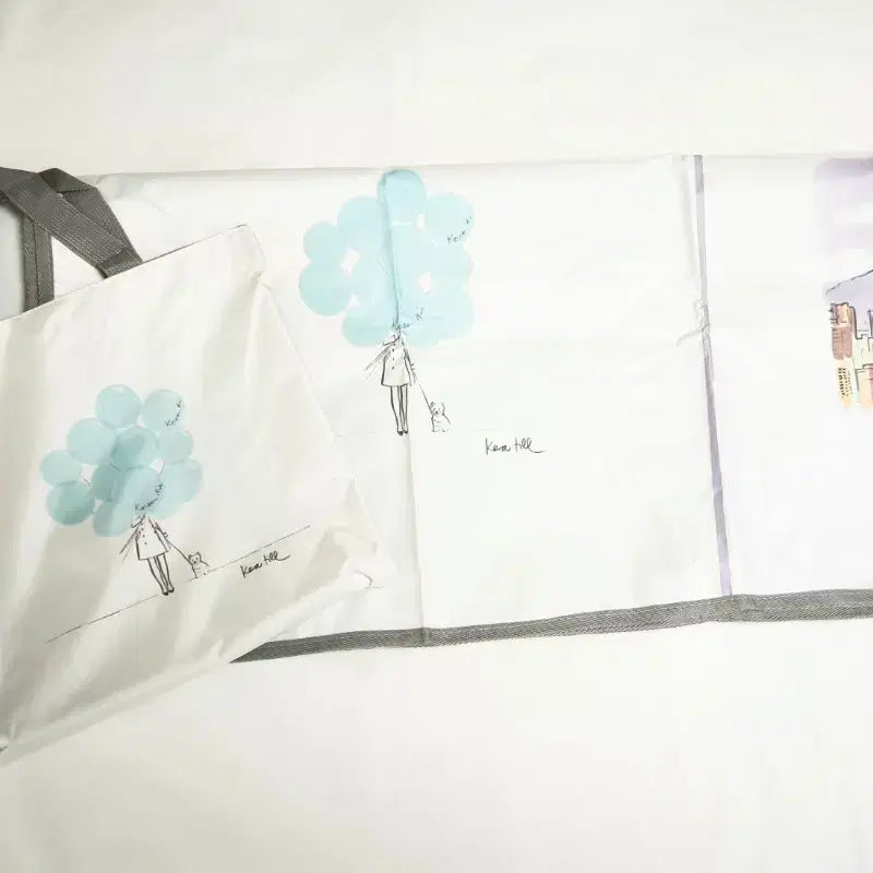 [BUNJANG] Korean Air Keratyl Tote Bag and Waterproof Mat Set / 대한항공 케라틸 토트백과 방수 매트