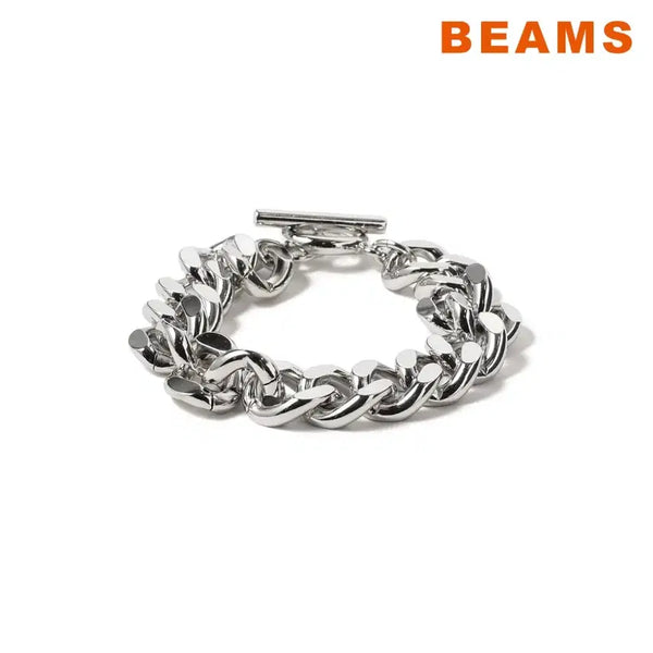 [BUNJANG] BEAMS Chain Motif Bracelet Silver / 빔즈 체인 모티프 팔찌