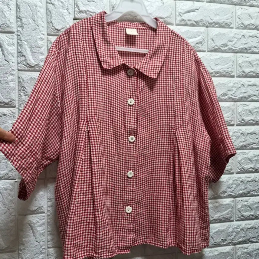 [BUNJANG] LASILK Linen Check Shirt / LASILK 린넨 체크무늬 셔츠