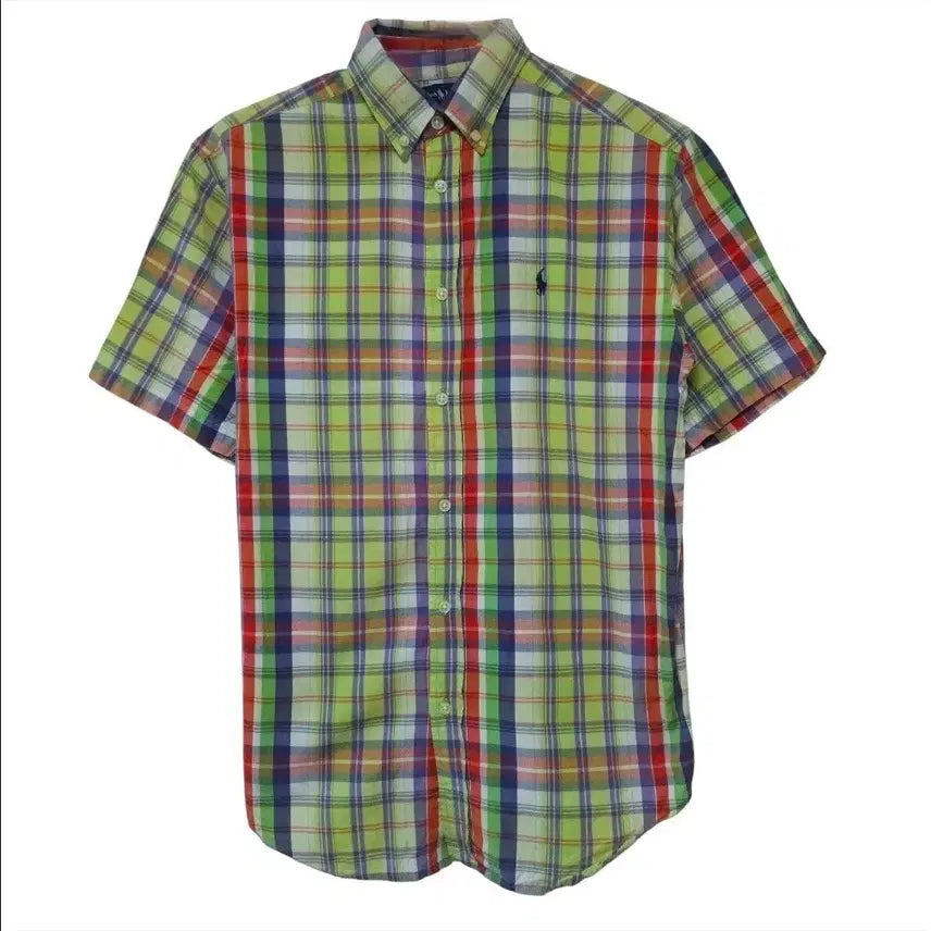 [BUNJANG] Polo Ralph Lauren Short Sleeve Check Shirt L / 폴로 랄프로렌 반팔체크셔츠 남방 100 L