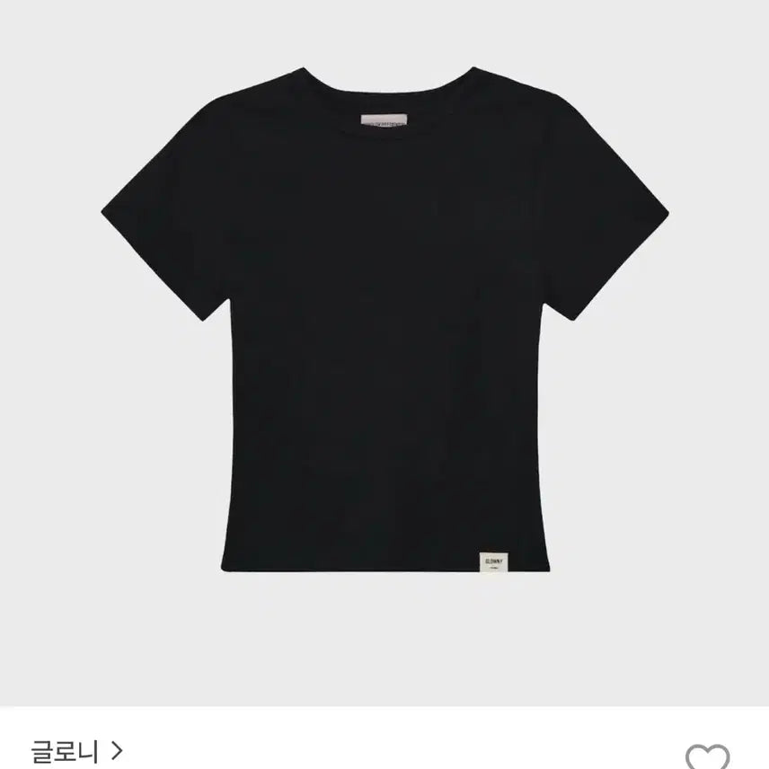 [BUNJANG] Glowny G Baby T Black T-Shirt / 글로니 G 베이비 티 블랙