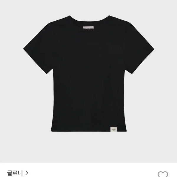 [BUNJANG] Glowny G Baby T Black T-Shirt / 글로니 G 베이비 티 블랙