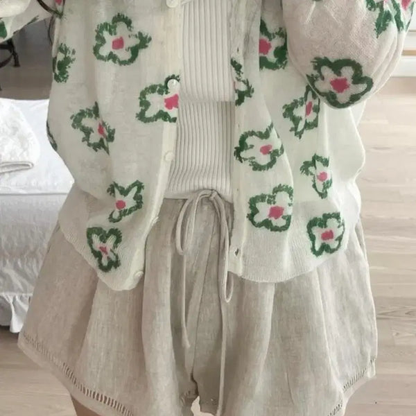 [BUNJANG] Thebaz Flower Cardigan / 인더바즈 플라워 가디건