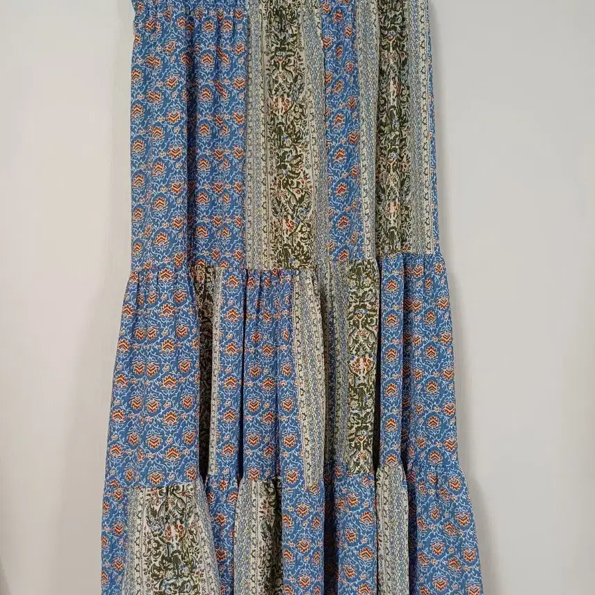 [BUNJANG] Summer Long Skirt with Floral Pattern / 여름 롱스커트