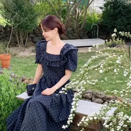 [BUNJANG] Byciny Heart Tok Tok One-Piece Dress / 바이씨니 하트톡톡원피스
