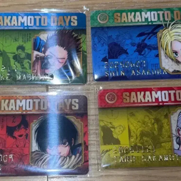 [BUNJANG] Sakamoto Days Nagumo Heisuke Sakamoto Birthday Card Bundle Set (Sealed) / 미개봉,일괄) 사카모토데이즈 벌스데이 카드 나구모 신 헤이스케 사카모토