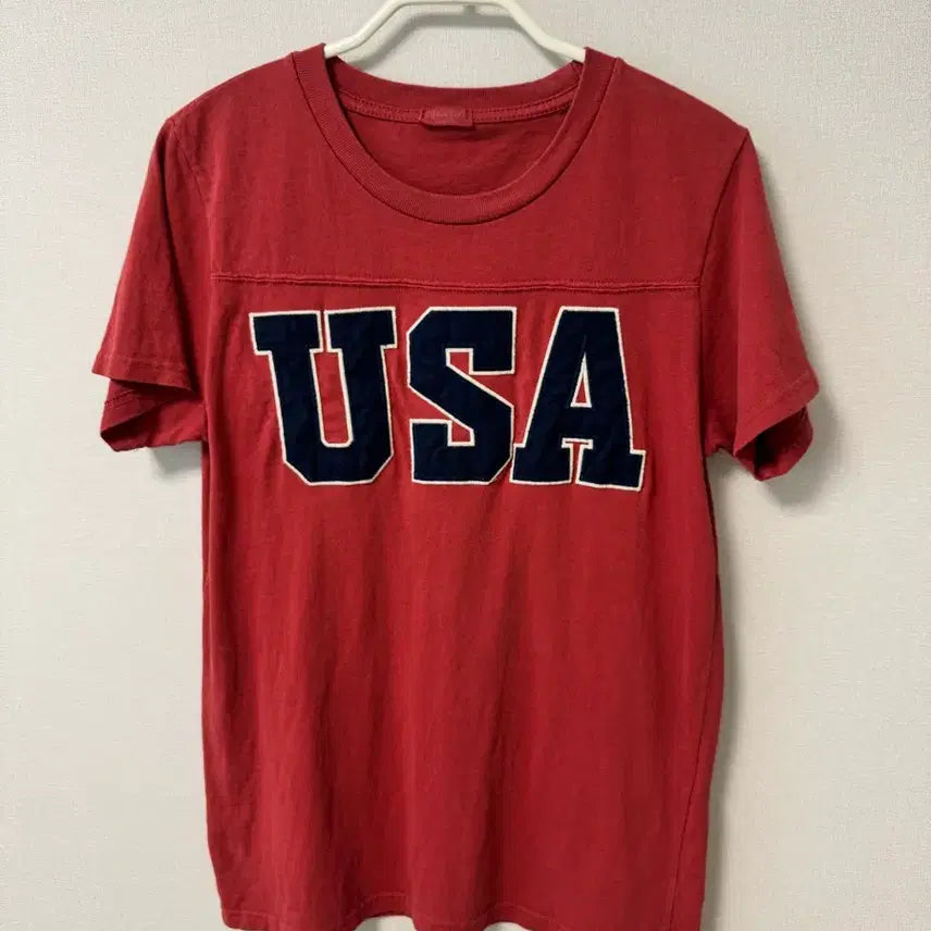 [BUNJANG] Brandy Melville USA Logo Short Sleeve T-Shirt / 브랜디멜빌 USA 로고 반팔티