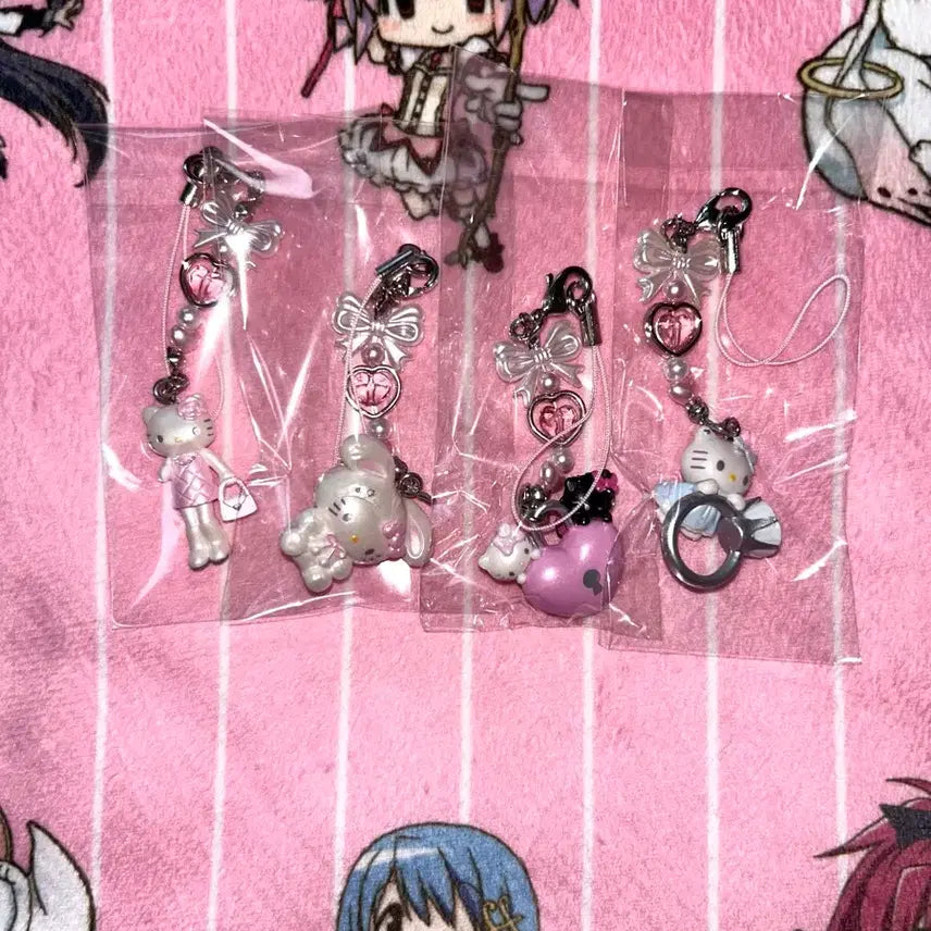 [BUNJANG] Kitty Strap Long Leg Rabbit Lock Angel Devil Ring / 키티스트랩 눈토끼 롱다리 자물쇠 천사 악마 반지