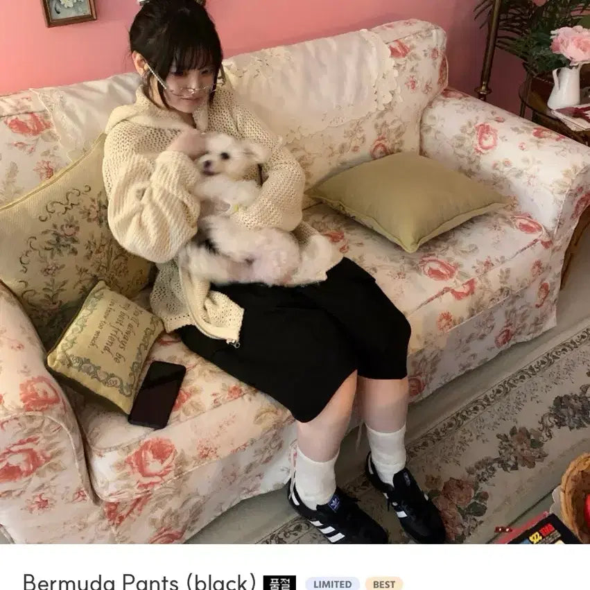 [BUNJANG] A-HAG Vintage Bermuda Shorts Black / 어항 빈티지 버뮤다 팬츠 블랙