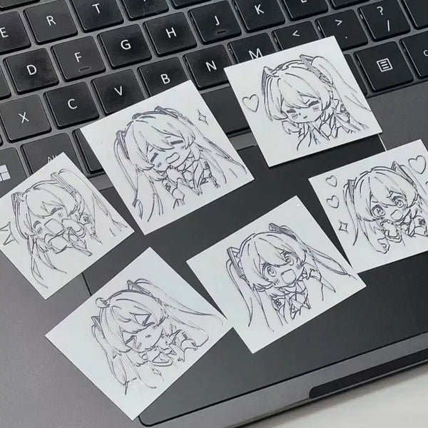 [BUNJANG] Hatsune Miku Metal Sticker Set / 하츠네미쿠 금속 스티커 팝니다!!