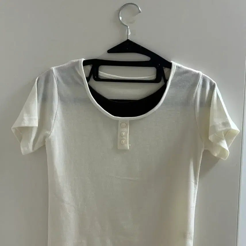 [BUNJANG] Layered Short-Sleeve T-Shirt / 레이어드 반팔티