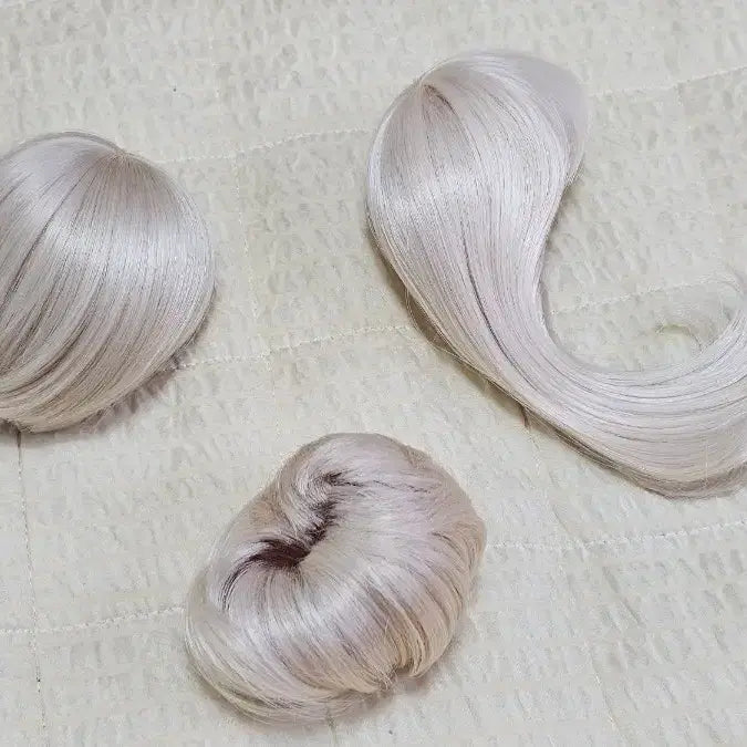 [BUNJANG] MSD 7-8 Inch Blonde Wig Set (3 pcs) / 구체관절인형 MSD(7-8인치) 금발가발 3개세트